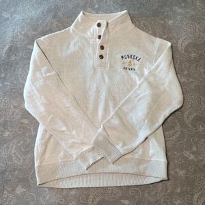 Muskoka Button-Up Grey Sweater (Size S)